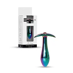 Анальна пробка з кристалом B - Series HeavyFun Plug-Jewellery Multicolour, 7.7 см (червоний) - мініатюра 7