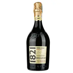 Уцінка. Ігристе вино 1821 Vintage Bolgrad Шампанське України, біле, напівсолодке, 12,5%, 0,75 л 