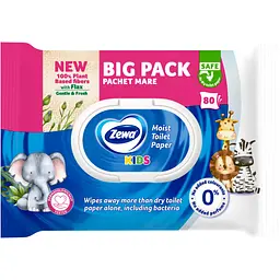 Туалетний папір Zewa Sensitive moist вологий 80 шт. - мініатюра 2