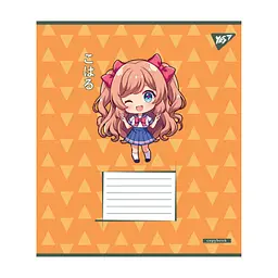 Зошит Yes Anime girls А5 12 аркушів лінія (767988), в асортименті - мініатюра 4