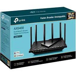 Роутер TP-Link Archer AX72 AX5400 Black 802.11ax (Archer AX72) - мініатюра 8