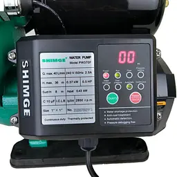 Насосна станція 0.37 кВт Hmax 36м Qmax 40л/хв (вихровий насос) 1л Shimge PW370 F - мініатюра 4