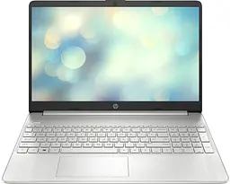 Ноутбук HP 15s-fq5011ua 15.6' FHD IPS AG, Intel i5-1235U, 16GB, F512GB, UMA, DOS, сріблястий (6D9B3EA)