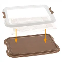 Лоток під гігієнічні пелюшки для собак Ferplast HYGIENIC PAD TRAY SMALL (FR85346311) - мініатюра 3