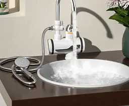 Кран-водонагрівач із душем нижнє під'єднання Instant electric heating water Faucet FT-001 - мініатюра 5