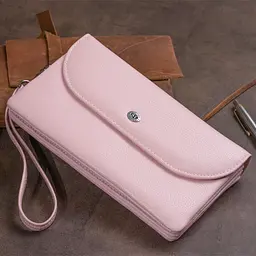 Жіночий шкіряний гаманець-клатч ST Leather 19х9,5х2,5 см acs0015824 - мініатюра 9