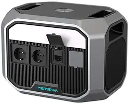 Зарядна станція Marsriva MP12 (1310 Вт/г) 1200W UPS, MPPT, LiFePO4, BT Speaker/FM/Mic, Wir.Charg.15W - мініатюра 4