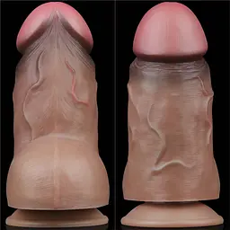 Реалістичний фалоімітатор LoveToy Nature Cock 18.2 см коричневий - мініатюра 10