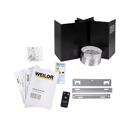 Витяжка декоративна похила Weilor Aura Wds 53 Black - мініатюра 12