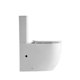 Унітаз підлоговий Qtap Robin New Ultra Quiet безобідковий з сидінням Soft-close White QT13226083AW, Білий - мініатюра 4