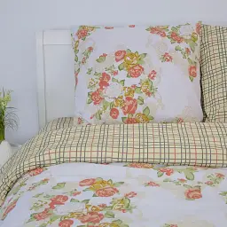 Постільна білизна ТЕП Soft Dreams Flower Road бязь 70x70 полуторна білий - мініатюра 4