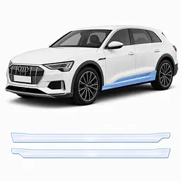Антигравійна захисна бронеплівка за лекалами для Audi e-tron GT J1 2021- нижня зона кузова