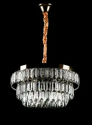 Золота кришталева люстра Splendid Ray 30438530 L2211/500/5+LED (SGD) з пультом та 2 температурами світла - мініатюра 2