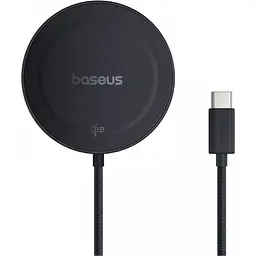 Бездротовий зарядний пристрій Baseus Simple Mini4 15W Explorer Edition Cosmic Black (P10273300121-02) [151033] - мініатюра 2