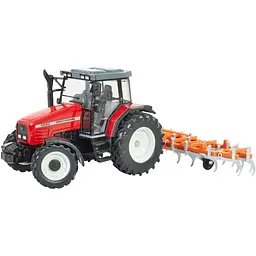 Модель Britains Трактор Massey Ferguson 6290 з культиватором 1:32 (43335) - мініатюра 2