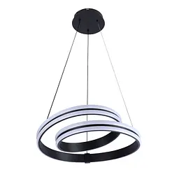 Люстра стельова LED Levistella 78778090 BK, 100W, чорний, сучасний стиль з пультом, 3 режими світла
