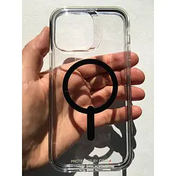 Оригінальний чохол Gear4 Crystal Palace MagSafe для iPhone 14 Pro Max Прозорий Black (702010117) - мініатюра 5