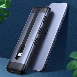 Конвертер адаптер Ugreen CM285 Usb-C Hub to 3 Usb 3.0 + HDMI хаб перетворювач - мініатюра 6