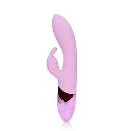 Вібратор-кролик Loveline Ultra Soft 22.5 см (бузковий) - мініатюра 14