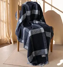 Турецький плед-покривало First Choice DAILY 200×220 см Alura NAVY BLUE