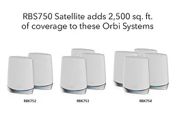 Додатковий тридіапазонний супутник Wi-Fi 6 серії Orbi 750, 4,2 Гбіт/с без коробки - мініатюра 2