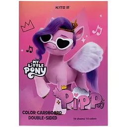 Картон кольоровий А4, 10 аркушів, щільність 190 г/м2 My Little Pony LP24-255 Kite
