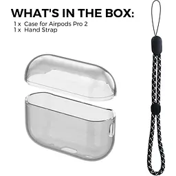Чохол AhaStyle Transparent Case для Airpods Pro 2 Black [133860] - мініатюра 2