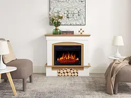 Електрокамін ArtiFlame Woodley AF23S білий дуб натуральний - мініатюра 8