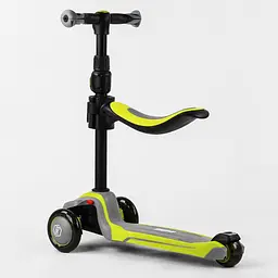 Самокат Best Scooter 60х18х34 см Жовто-сірий 000231425 - мініатюра 3