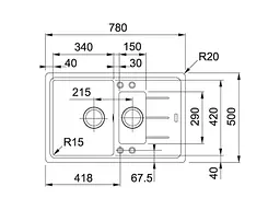 Кухонна мийка Franke Basis BFG 651-78 (114.0565.111) - мініатюра 2