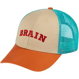 Кепка Brain Red Logo 58 Beige/coffee
