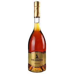 Бренді Sarajishvili 3 зірки New, 40%, 0,7 л (374078)