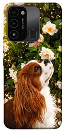 TPU чохол Demsky Flower spaniel для Tecno Spark Go 2022 (KG5m)