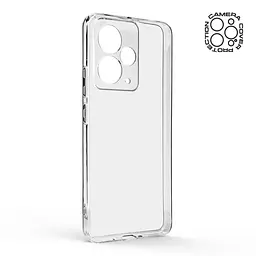 Прозрачный чехол для Realme 14T 5G с защитой камеры, тонкий, силиконовый, бесцветный, ударопрочный, противоударный бампер с закрытой камерой, ArmorStandart (ARM83888) - мініатюра 2