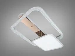 Люстра стельова LED з пультом Diasha A8819/600+400 золото 115 Вт 20 м2 - мініатюра 4