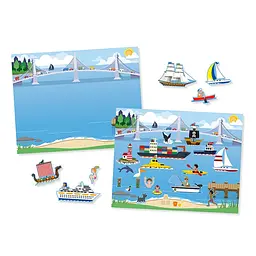 Набір багаторазових наліпок Melissa & Doug Транспорт (SM93209/6812) - мініатюра 2