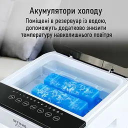 Підлоговий кондиціонер із 3 режимами роботи, пультом дистанційного керування та резервуаром для води на 5,5 л - мініатюра 15