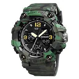 Чоловічий наручний годинник 006CMGN Camo Green Patriot acs0031035
