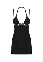 Пеньюар з трусиками Obsessive Selinne XL/2XL чорний - мініатюра 5