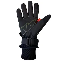 Рукавиці для скандинавської ходьби Gabel Wind Tech N.C.S. Black/Green L (8015012100009), Чорний - мініатюра 3