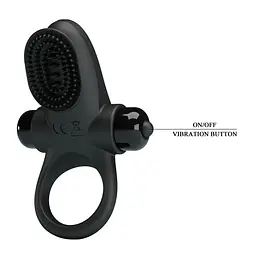 Ерекційне кільце - Pretty Love Vibrant Penis Ring II Black - мініатюра 7