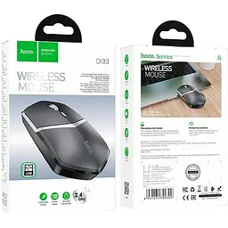 Миша бездротова HOCO DI33 Cool 2.4G wireless mouse 1600dpi чорна - мініатюра 4