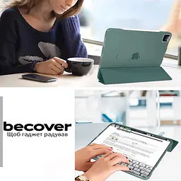 Чохол-книжка BeCover Tri Fold Hard для Apple iPad Pro 12.9 2020/2021/2022 Dark Green (711720) - мініатюра 2