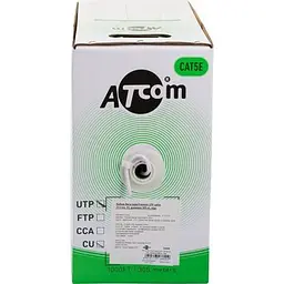 Кабель мережевий Atcom UTP 305м cat.5e Standart CCA (3799) - мініатюра 3