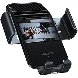 Автотримач із бездротовою зарядкою Baseus Smart Solar Power Wireless Cycling Electric Holder Black (SUZG010001) [85330] - мініатюра 2