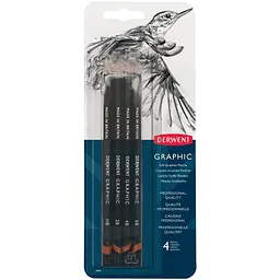 Графітні олівці Graphic Soft 4 шт. Derwent