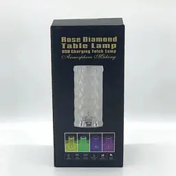 Настільна лампа нічник Rose Diamond з пультом • Лампа нічник настільна акумуляторна Роза з RGB з пультом та RGB підсвіткою - мініатюра 2