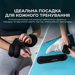 Обтяжувачі Cecotec Drumfit AnkleBell 2000 Neo (2шт по 2кг) - мініатюра 2