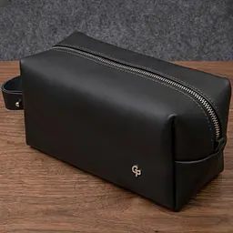 Чоловічий матовий шкіряний несессер Grande Pelle 11508 чорний