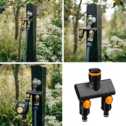 Трійник для крана Fiskars Comfort 2 виходи (1070577) - мініатюра 3